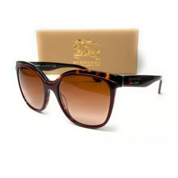 Burberry Women\'s Bordeaux Havana Brown Sunglasses!